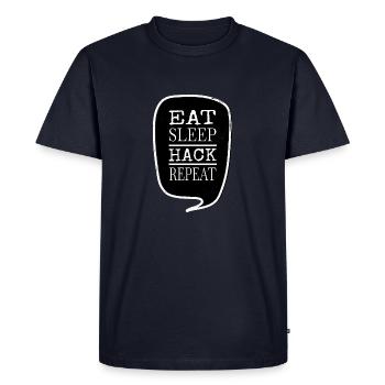 vêtements d’électricien appareils cadeaux heureux - T-shirt Premium bio Homme - bleu marine - Devant - Nico (187cm)