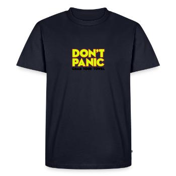 Ne paniquez pas - votre tombe serviette - Ne - T-shirt Premium bio Homme - bleu marine - Devant - Nico (187cm)