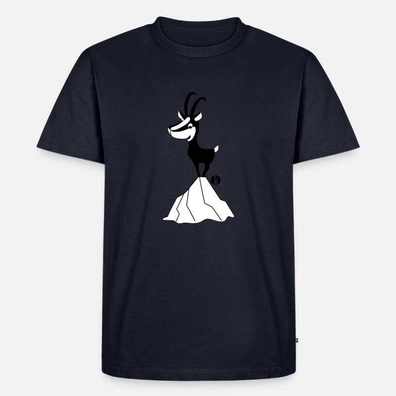 Gemse - Männer Premium Bio T-Shirt - Navy