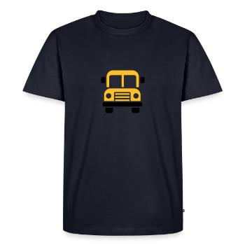 Bus - T-shirt Premium bio Homme - bleu marine - Devant - Nico (187cm)