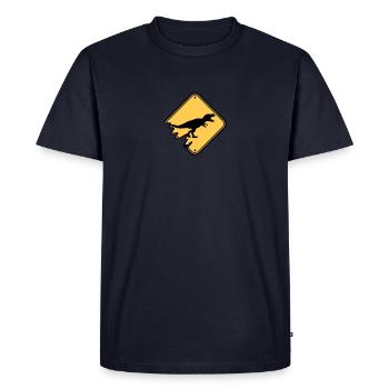 Faites preuve de chasse t-tyrannosaure rex dinosau - T-shirt Premium bio Homme - bleu marine - Devant - Nico (187cm)