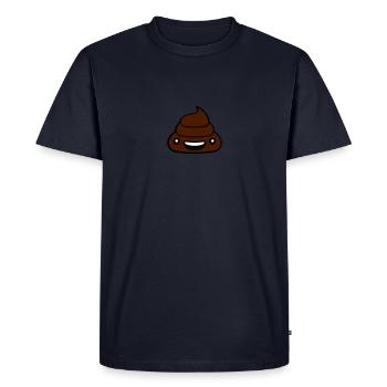 douce petite mignonne kot Kacka merde tas rire pet - T-shirt Premium bio Homme - bleu marine - Devant - Nico (187cm)