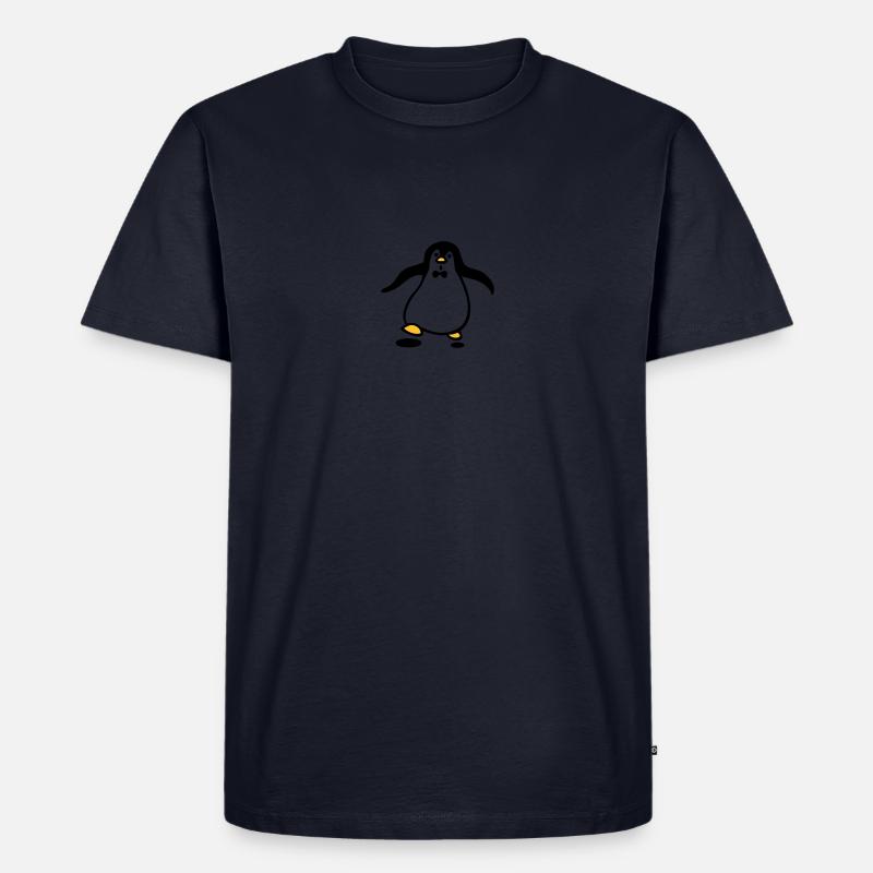 Pinguin - Männer Premium Bio T-Shirt - Navy