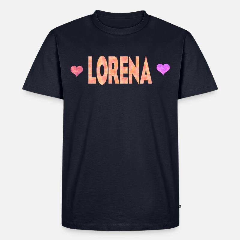 Lorena - Männer Premium Bio T-Shirt - Navy