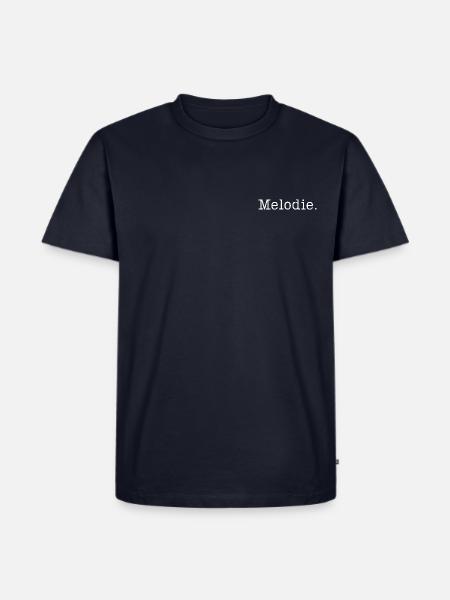 Melodie. - Männer Premium Bio T-Shirt - Navy