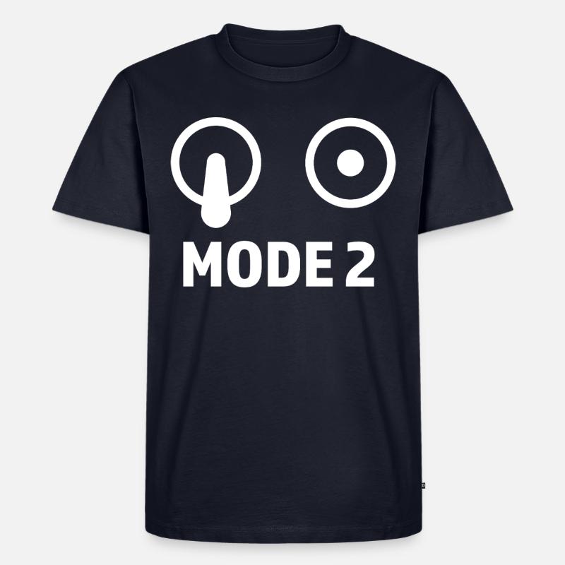 Modellflug Mode 2 - Männer Premium Bio T-Shirt - Navy