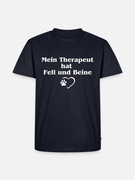 Lustiger Hundespruch - Männer Premium Bio T-Shirt - Navy