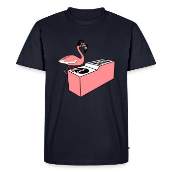 mixeur vinyle raccrocher dj fête alors fêter - T-shirt Premium bio Homme - bleu marine - Devant - Nico (187cm)