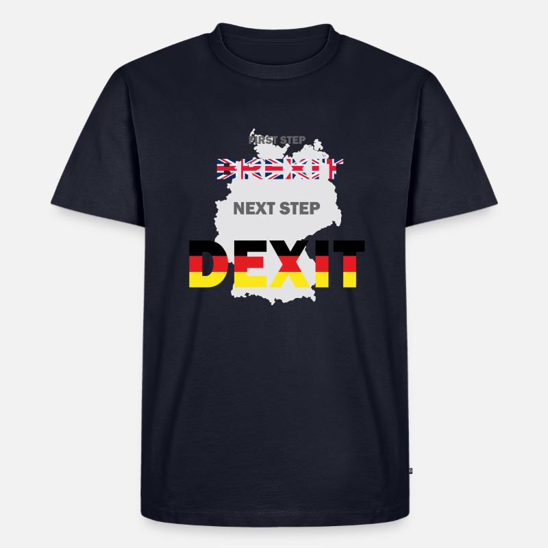 DEXIT - T-Shirt - Männer Premium Bio T-Shirt - Navy