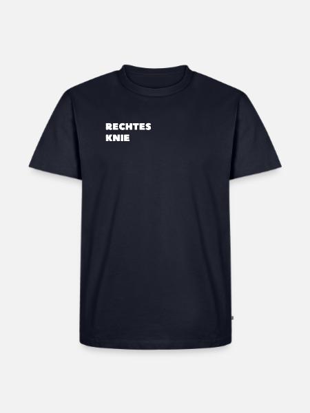 HÜFTE/KNIE REHA - Männer Premium Bio T-Shirt - Navy