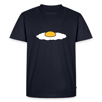 oeuf au plat manger délicieux cuire le chef - T-shirt Premium bio Homme - bleu marine - Devant - Nico (187cm)
