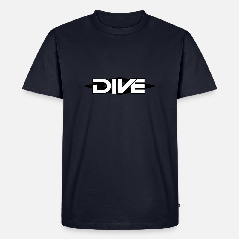 Tauchen, Dive - Männer Premium Bio T-Shirt - Navy