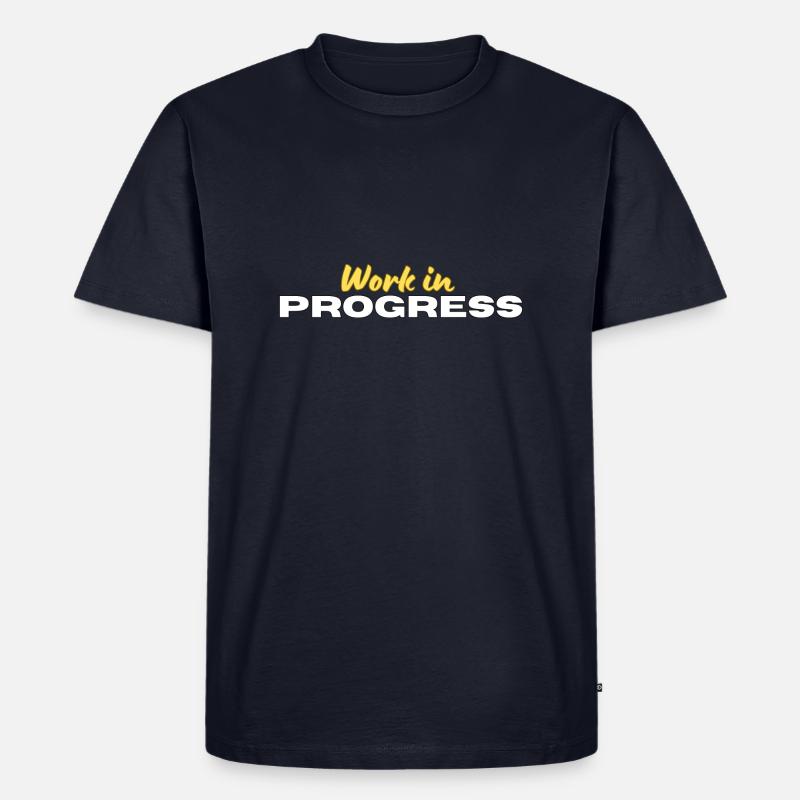 Work in Progress - Männer Premium Bio T-Shirt - Navy