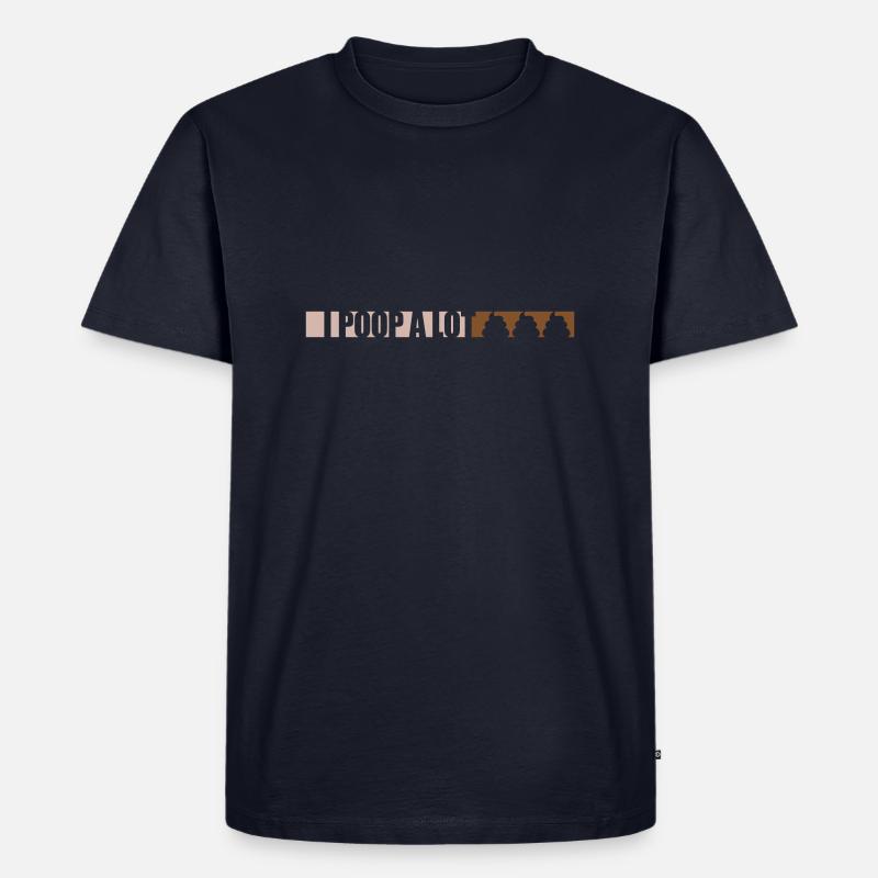Je fais beaucoup caca - T-shirt Premium bio Homme - bleu marine