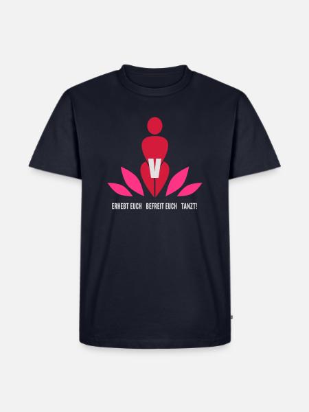 One Billion Rising - Logo - Männer Premium Bio T-Shirt - Navy