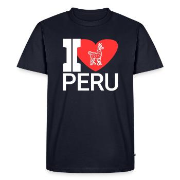 Favorite country peru - Men's Premium Organic T-Shirt - navy - Front - Nico (187cm)