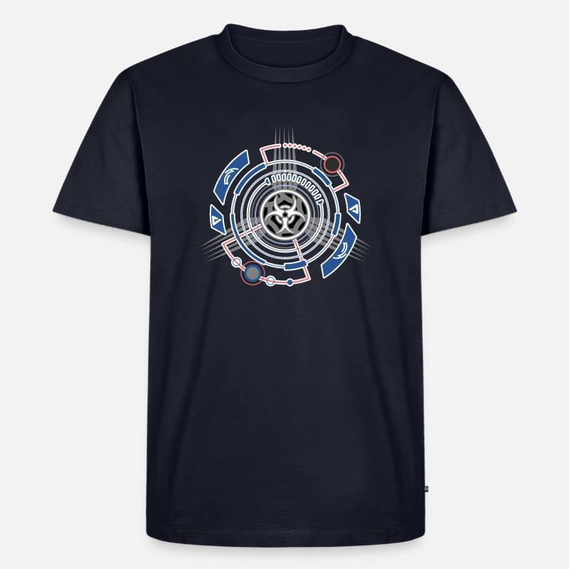 Tech Design Zukunft Technikfreaks - Männer Premium Bio T-Shirt - Navy