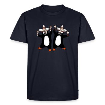 équipe couple 2 amis mexique chapeau sombrero mexicain - T-shirt Premium bio Homme - bleu marine - Devant - Nico (187cm)