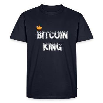Bitcoin Trading Crypto Stocks - Men's Premium Organic T-Shirt - navy - Front - Nico (187cm)