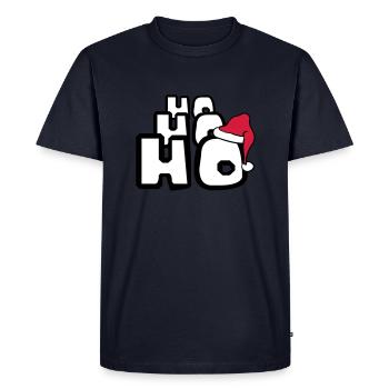 Santa ho ho ho christmas nikolaus weihnac - Men's Premium Organic T-Shirt - navy - Front - Nico (187cm)