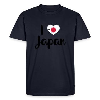 I love Japan - T-shirt Premium bio Homme - bleu marine - Devant - Nico (187cm)