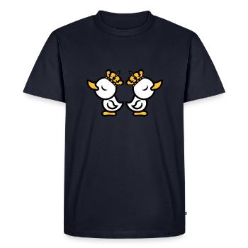 insulted quarrel despite 2 enemies friends vain ko - Men's Premium Organic T-Shirt - navy - Front - Nico (187cm)