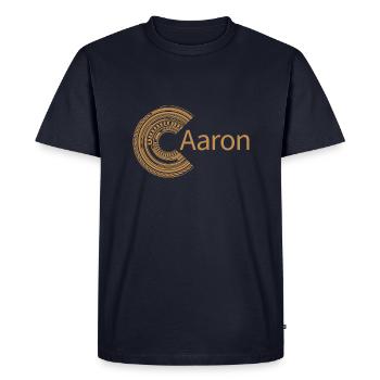 Pour Aaron - T-shirt Premium bio Homme - bleu marine - Devant - Nico (187cm)