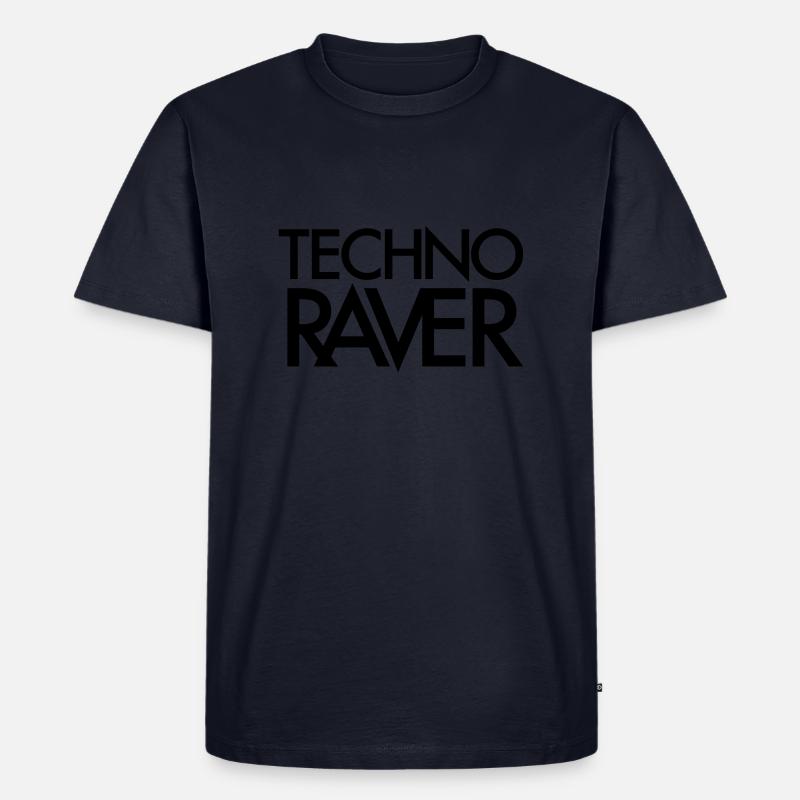 Geschenk für Techno Raver - Männer Premium Bio T-Shirt - Navy
