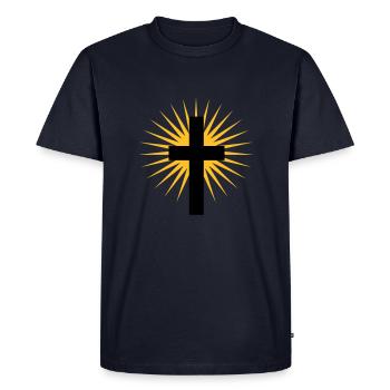 weiter5 - T-shirt Premium bio Homme - bleu marine - Devant - Nico (187cm)