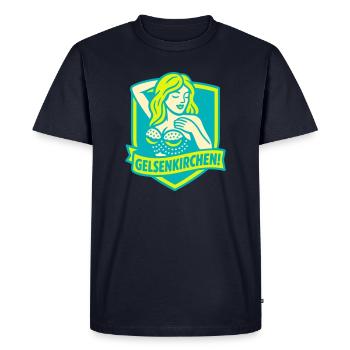 Gelsenkirchen Superstar - T-shirt Premium bio Homme - bleu marine - Devant - Nico (187cm)
