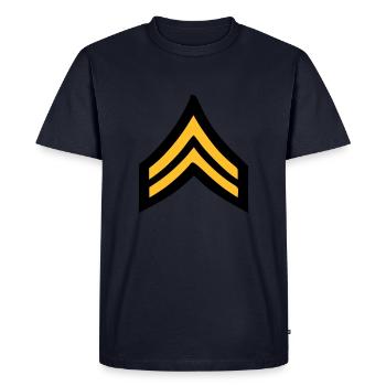 caporal - T-shirt Premium bio Homme - bleu marine - Devant - Nico (187cm)