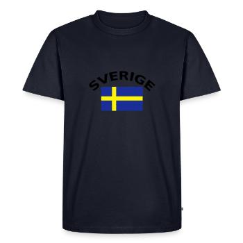 Sverige, la Suède, la Suède, drapeau, drapeau - T-shirt Premium bio Homme - bleu marine - Devant - Nico (187cm)
