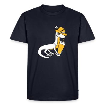 lizard beer bavaria alcohol drinking pa - Men's Premium Organic T-Shirt - navy - Front - Nico (187cm)