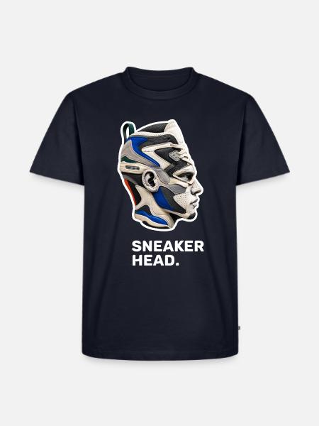 Sneakerhead – Sneaker-Liebhaber und Sammler - Männer Premium Bio T-Shirt - Navy