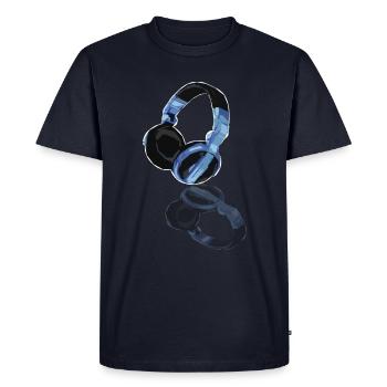 Casque DJ 2.0 - T-shirt Premium bio Homme - bleu marine - Devant - Nico (187cm)