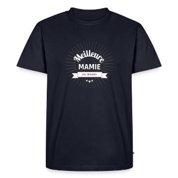 Meilleure Mamie du Monde - T-shirt Premium bio Homme - bleu marine - Devant - Nico (187cm)