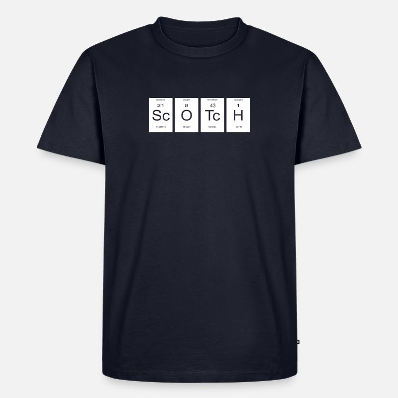 scotch Nerd Geschenk Periodensystem - Männer Premium Bio T-Shirt - Navy