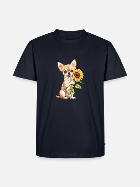 Chihuahua - Männer Premium Bio T-Shirt - Navy