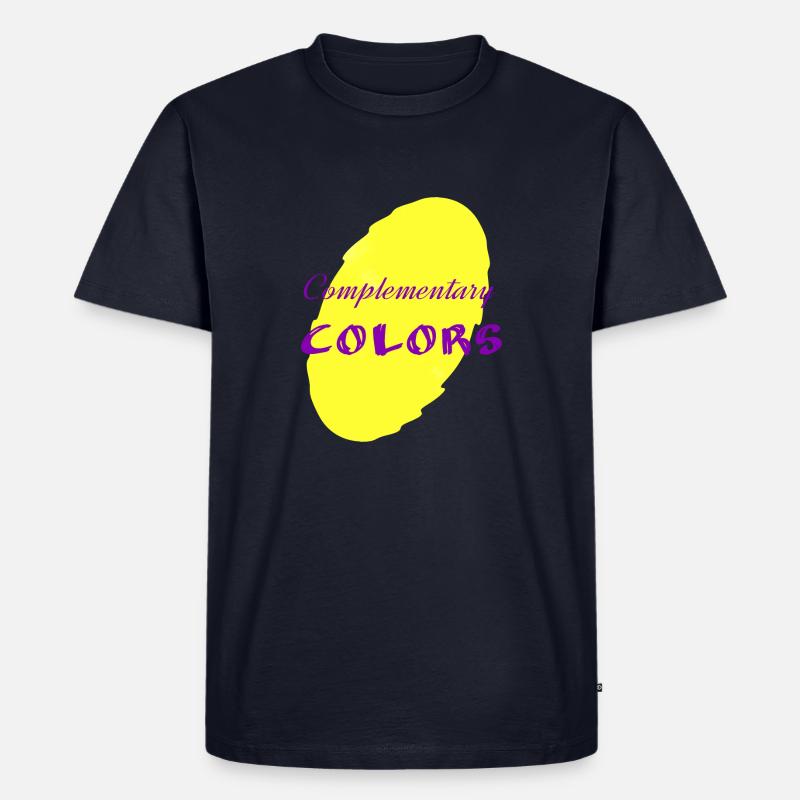 Komplementärfarben3 - Männer Premium Bio T-Shirt - Navy