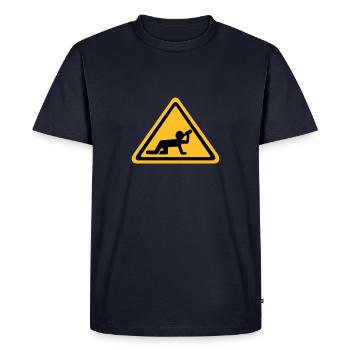 Alcool - T-shirt Premium bio Homme - bleu marine - Devant - Nico (187cm)