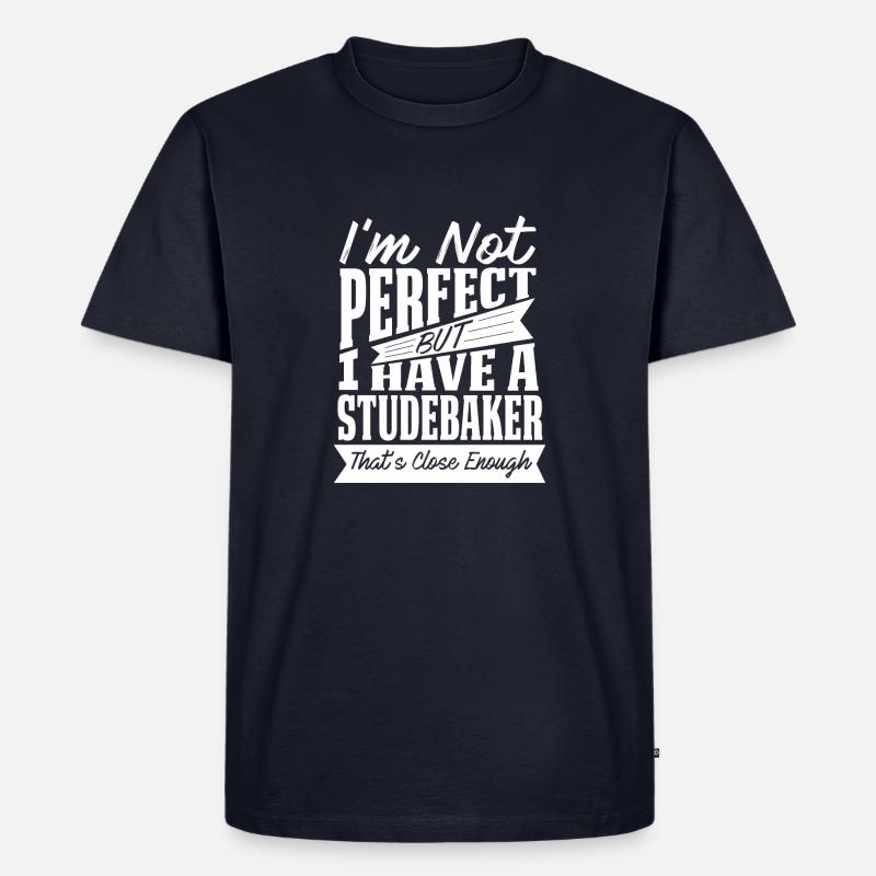 PERFEKT MIT STUDEBAKER W. - Männer Premium Bio T-Shirt - Navy
