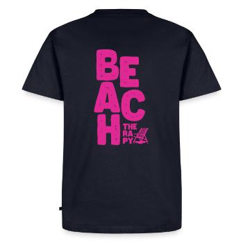 Thérapie de plage - T-shirt Premium bio Homme - bleu marine - Dos - Nico (187cm)