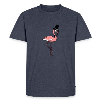 monsieur monsieur messieurs empire cylindre chapeau monocle flam - T-shirt Premium bio Homme - bleu jeans  - Devant - Nico (187cm)