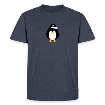 Cute penguin - Men's Premium Organic T-Shirt - heather denim - Front - Nico (187cm)