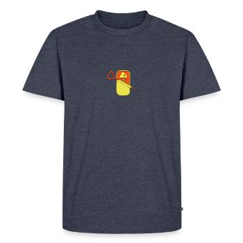 boîte de sardine - T-shirt Premium bio Homme - bleu jeans  - Devant - Nico (187cm)