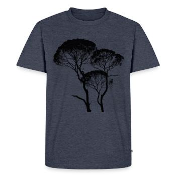 Trees Branches Africa Africa - Men's Premium Organic T-Shirt - heather denim - Front - Nico (187cm)