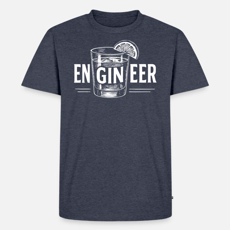 Engineer: Perfekte Geschenkidee für Ingenieure - Männer Premium Bio T-Shirt - Jeansblau