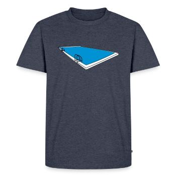 piscine - T-shirt Premium bio Homme - bleu jeans  - Devant - Nico (187cm)