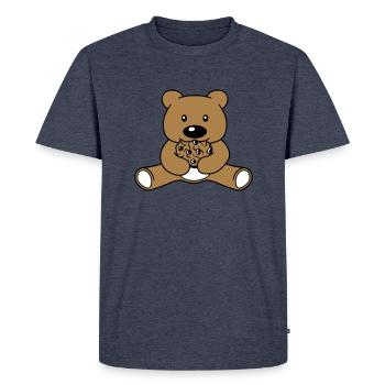 biscuit manger biscuit faim délicieux grignoter baer sues - T-shirt Premium bio Homme - bleu jeans  - Devant - Nico (187cm)