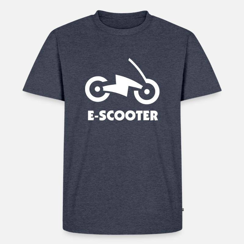 E-Scooter E-Roller Scooter - Männer Premium Bio T-Shirt - Jeansblau 